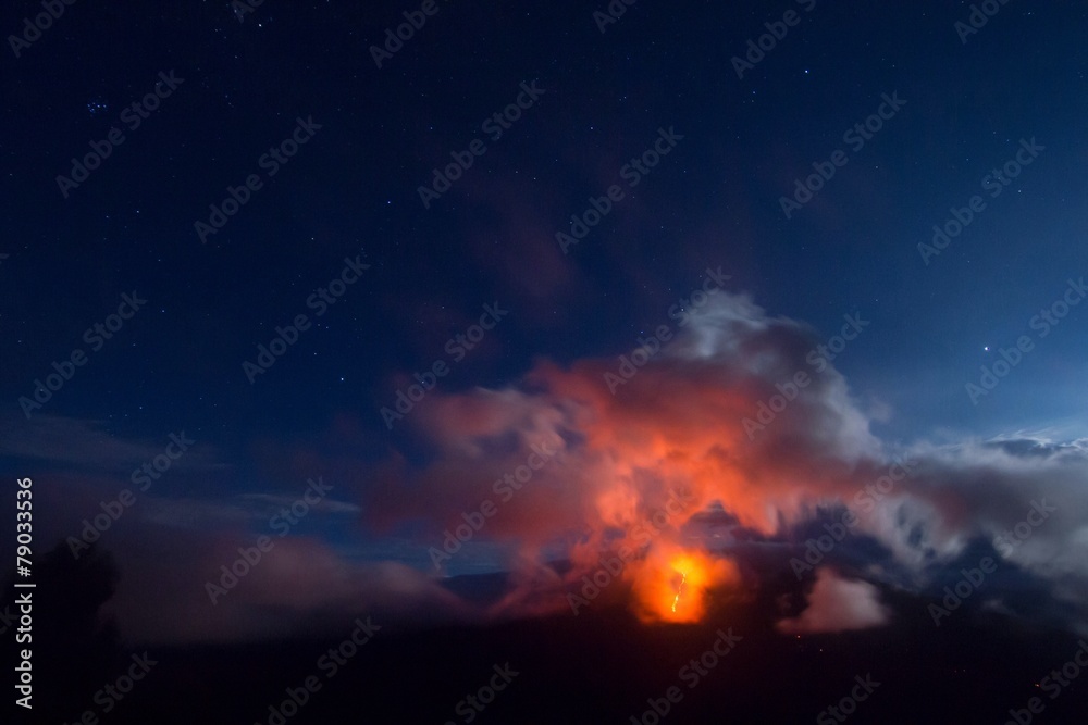 instant eruption stellaire