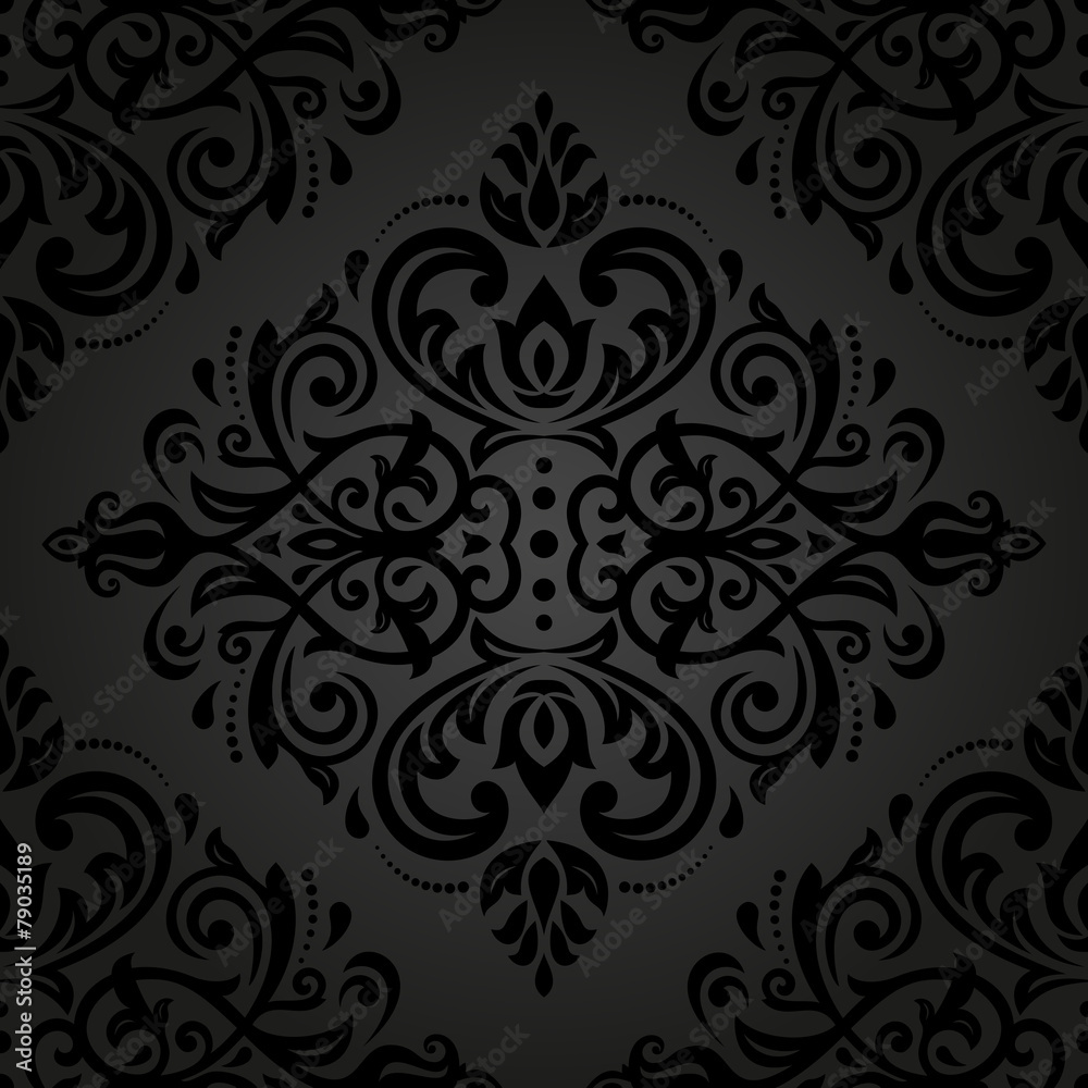 Damask Seamless Pattern. Orient Background Damask Seamless Pattern. Orient Background