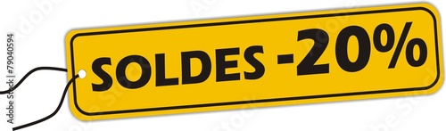 bouton SOLDES -20%