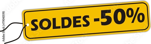 bouton SOLDES -50%