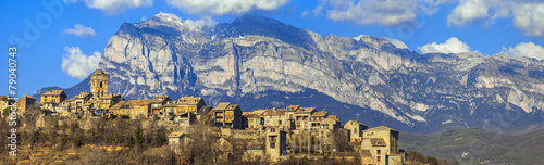 Ainsa - beautiful mountain village in Aragon, Spain (border with