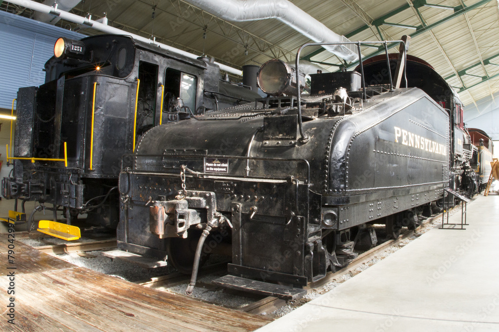 Naklejka premium Antique Train Engines