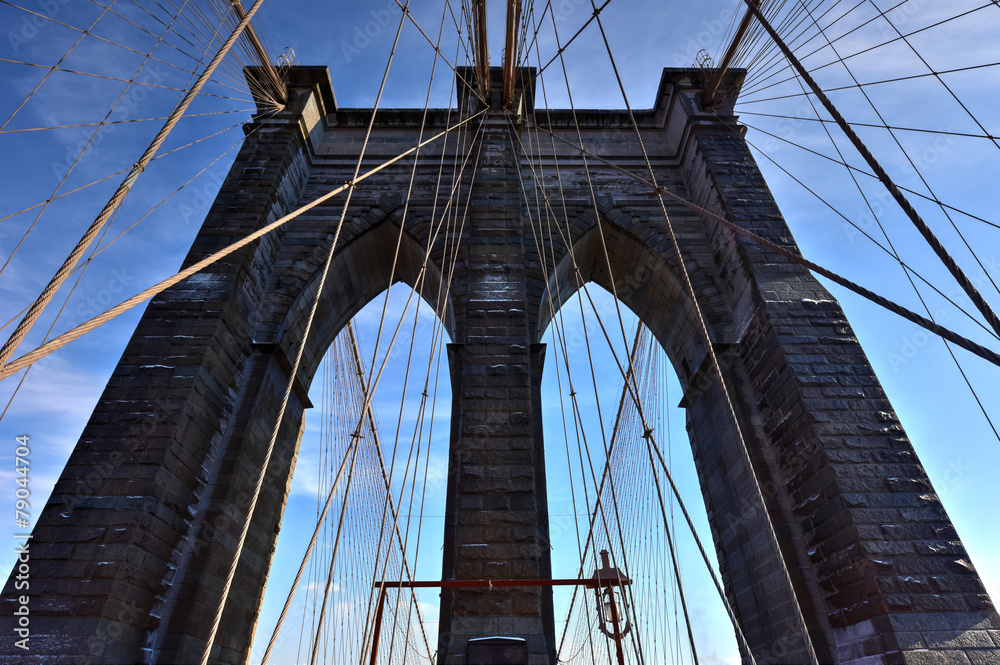 Obraz premium Brooklyn Bridge, Winter - New York CIty