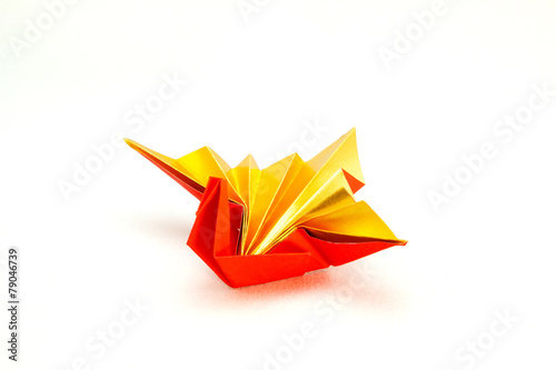 Celebration crane ( A traditional japanese paper craft)