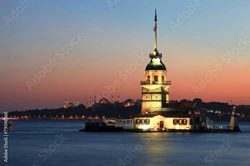 The Maiden's Tower (Kiz Kulesi) in Istanbul, Turkey © muharremz