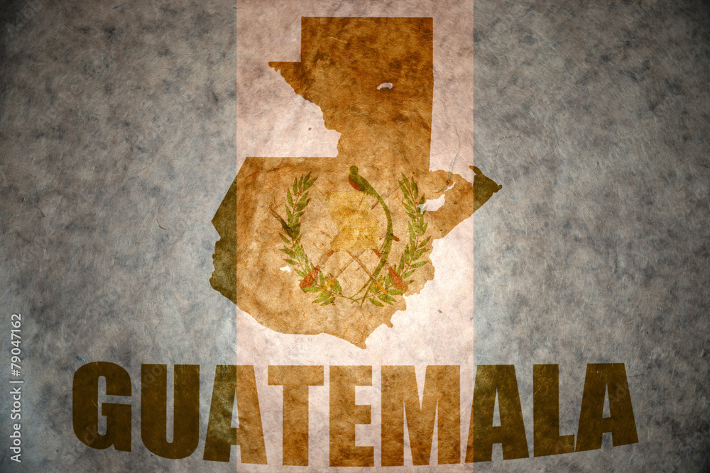 vintage guatemala map
