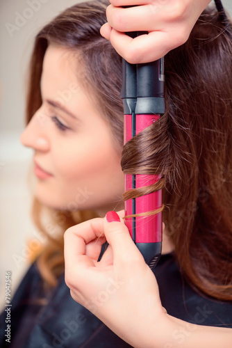 Wallpaper Mural Beautiful woman in hair salon Torontodigital.ca