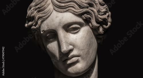 Portrait of beautiful Venus realized in stone, Rome, Italy