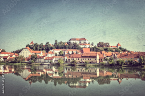 Ptuj, Slovenia. Vintage style photo photo