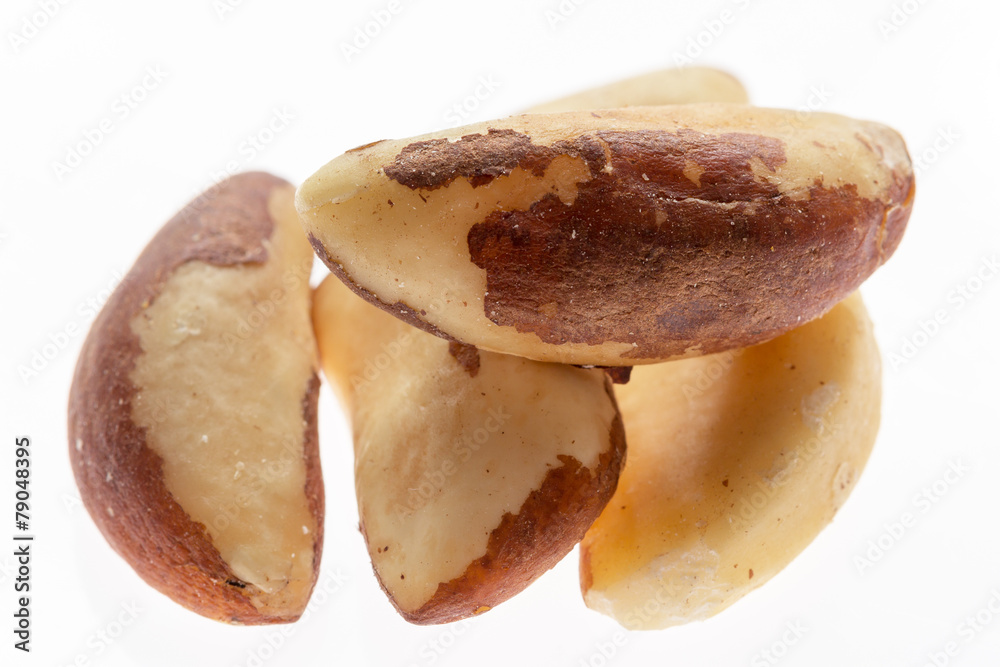 Brazil nuts isolated on white background Brazil nuts isolated on white background