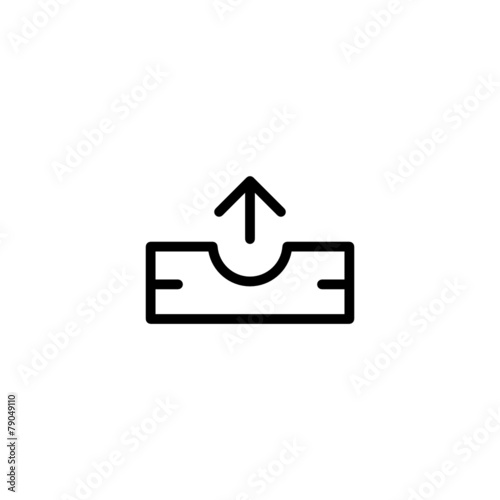 Outbox Trendy Thin Line Icon