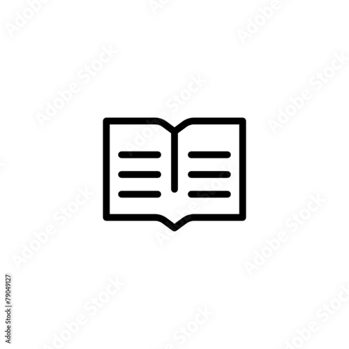 Book Trendy Thin Line Icon