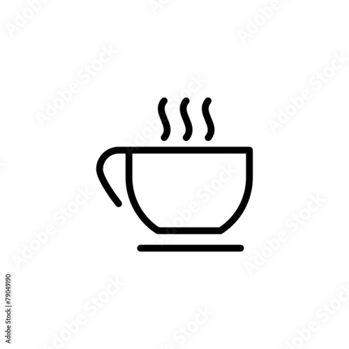 Coffee Trendy Thin Line Icon