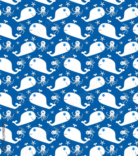 Fish seamless pattern