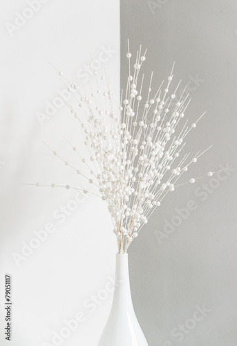 white luxury vase