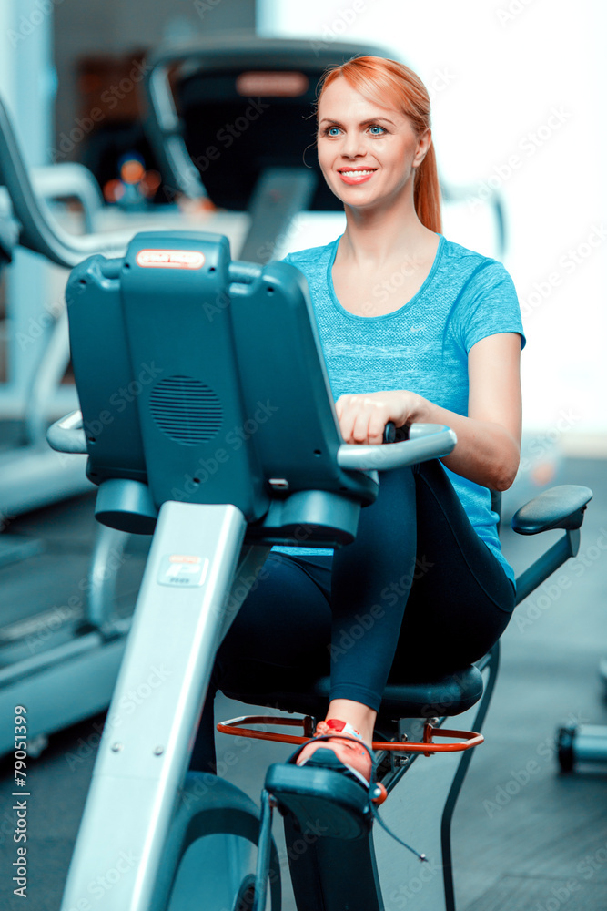 Attractive mature woman at sports club Attractive mature woman at sports club