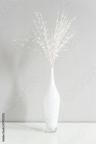 Obraz na płótnie White vase decoration w salonie
