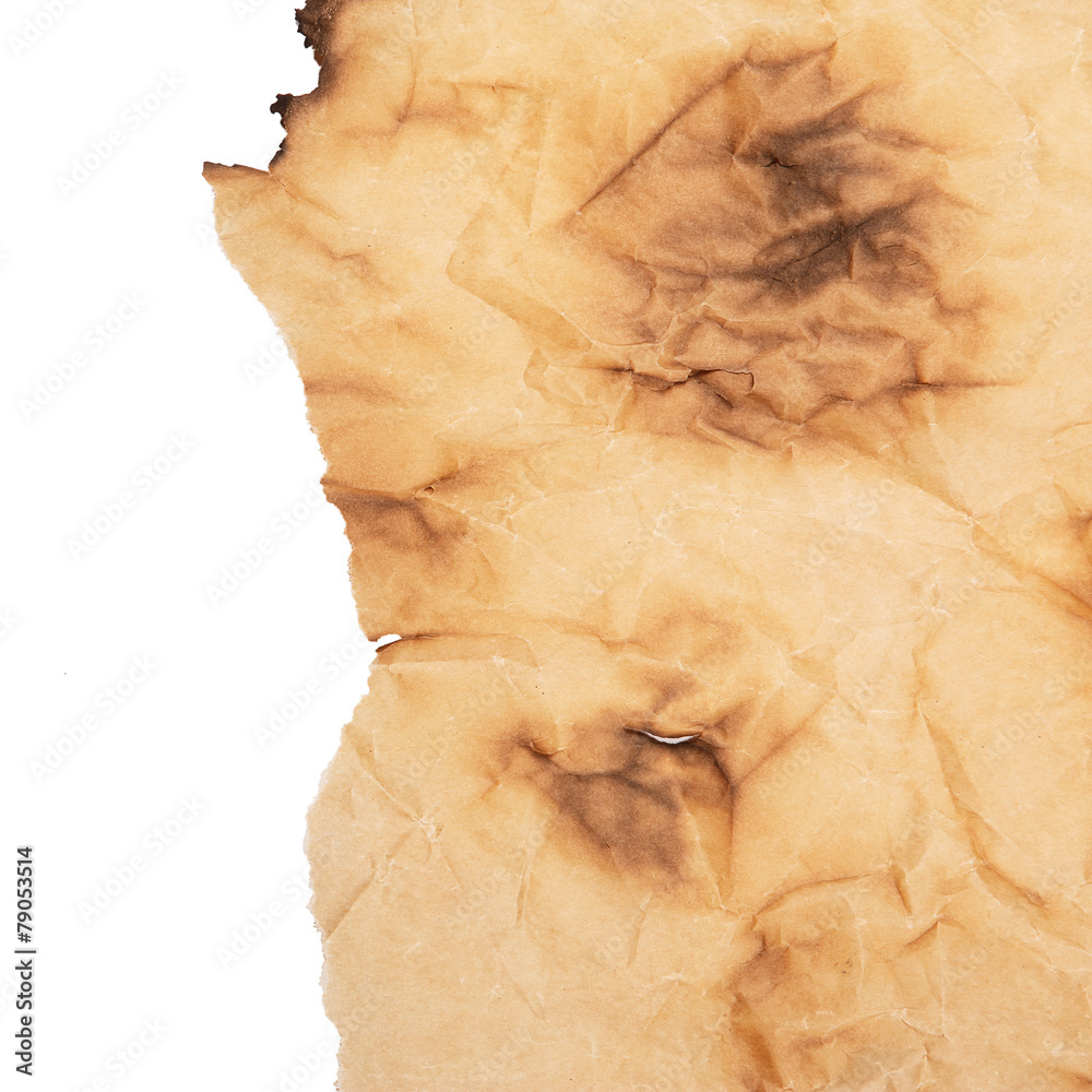 Old burnt paper Old burnt paper