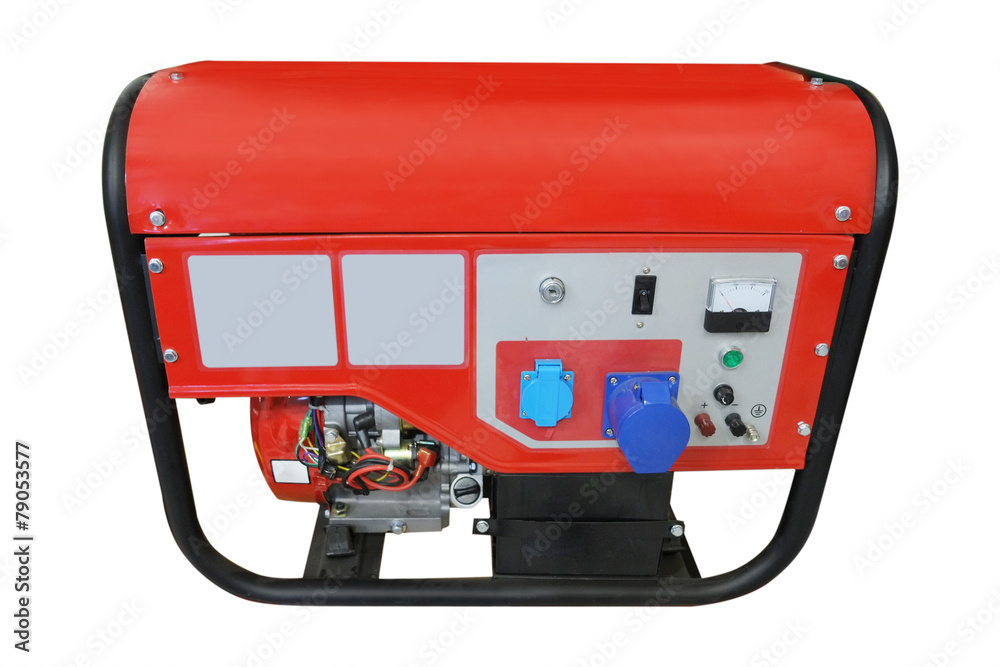 Fototapeta premium Portable gasoline generator isolated