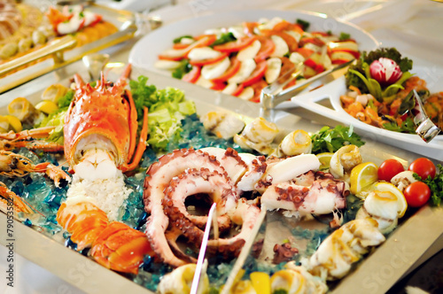 Catering food, sea food