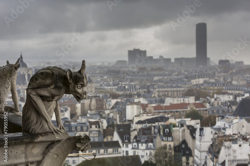 Notre Dame de Paris with Chimeras, Paris