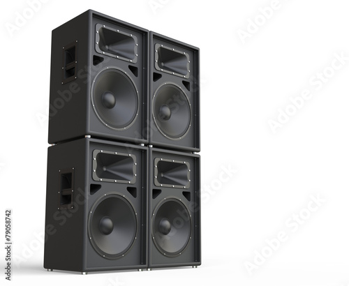 4 Concert Loudspeakers - side photo