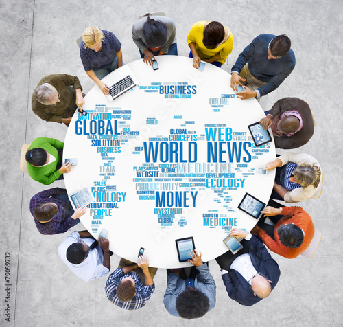 World News Globalization Advertising Event Media Infomation