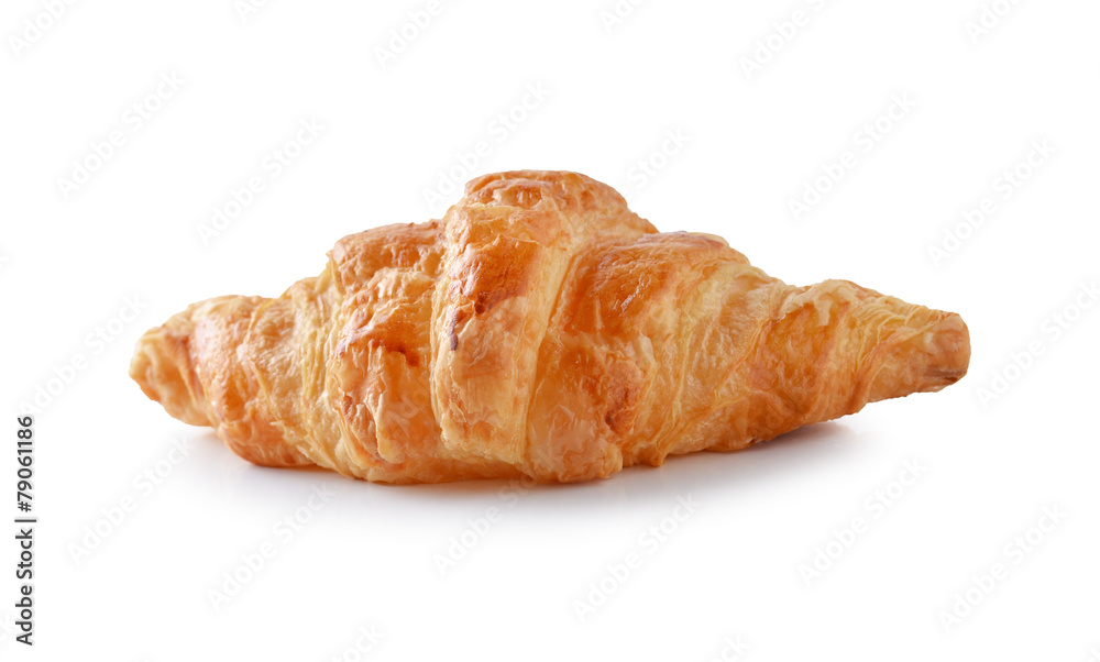 Fresh and tasty croissant over white background Fresh and tasty croissant over white background