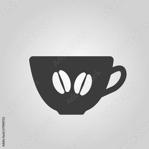 The coffee and cup icon. Coffee And Cup symbol