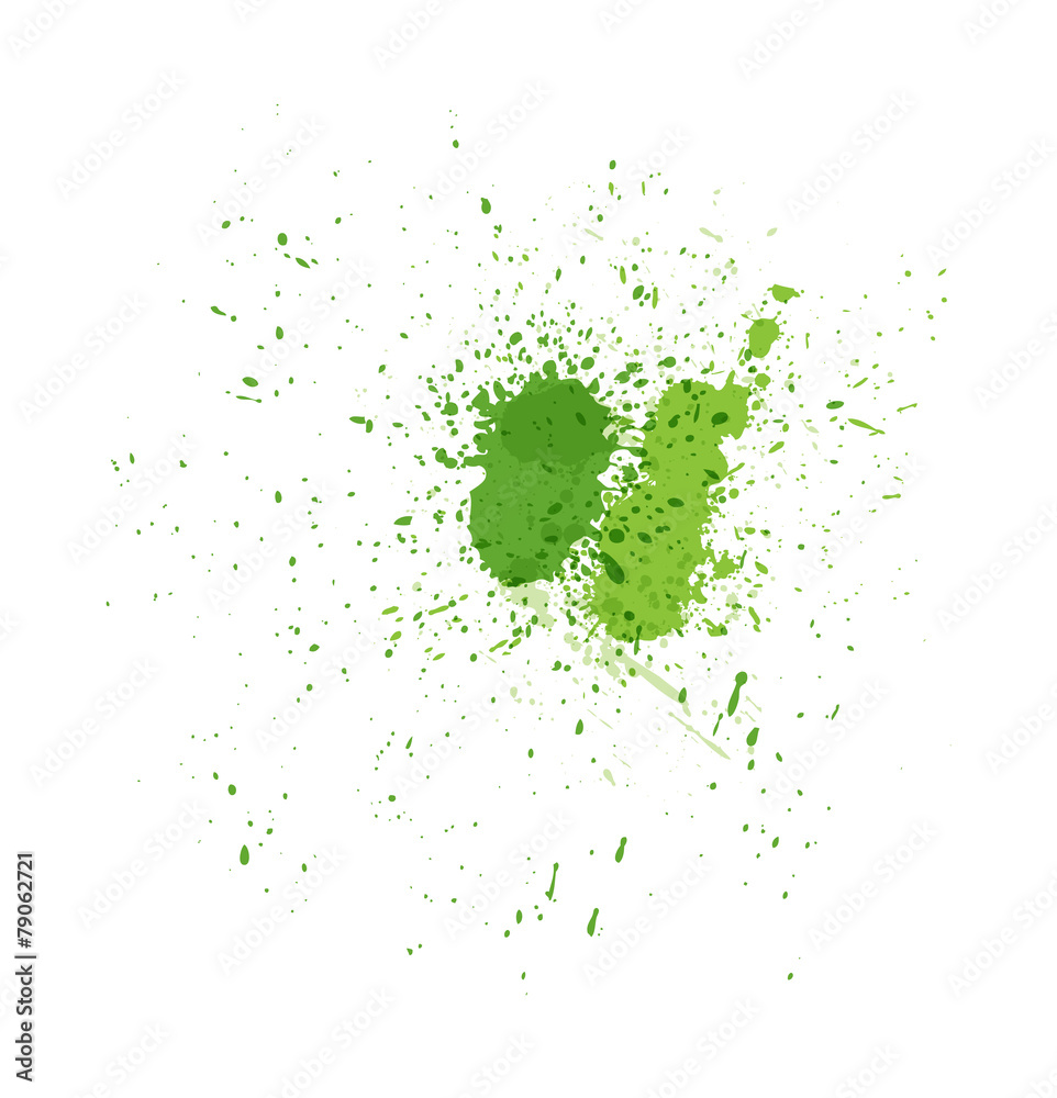 Grunge Green Splashes Grunge Green Splashes