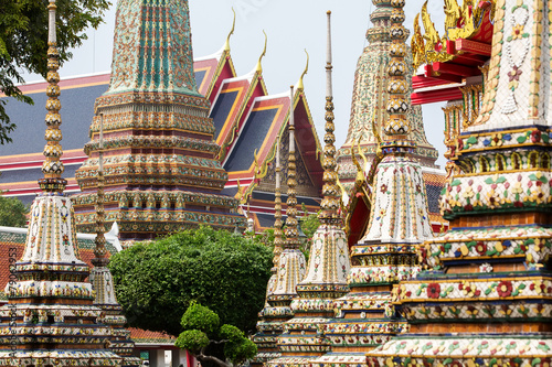 Buddhist temple, Wat Pho in Bangkok ,Asia Thailand photo