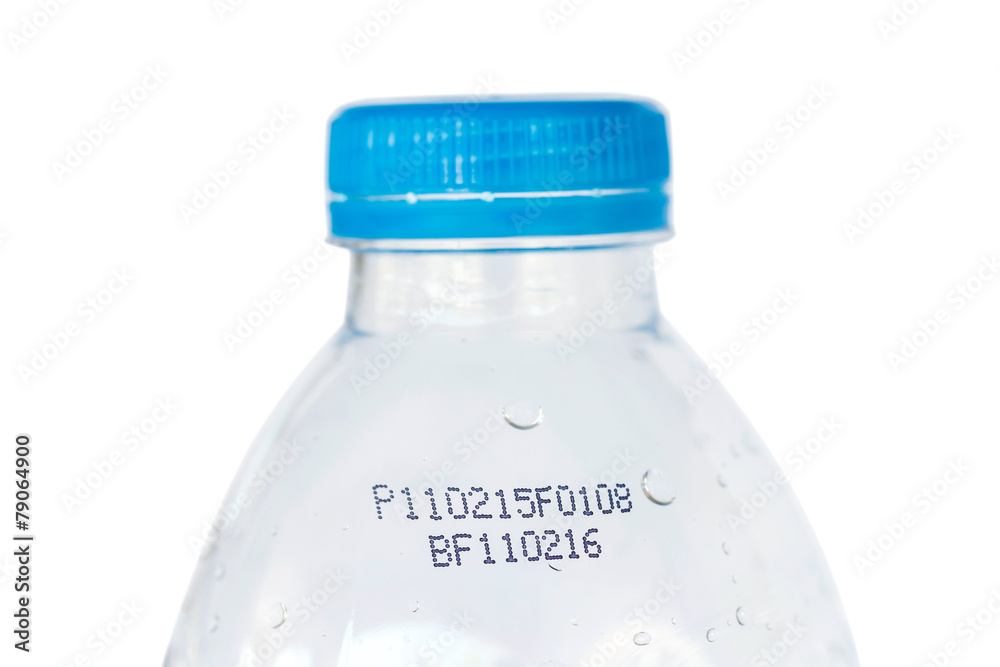 Drinking water bottle with expiration date Drinking water bottle with expiration date