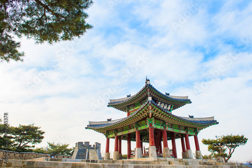 Hwaseong fortress in Suwon,Famous in Korea. © tawatchai1990