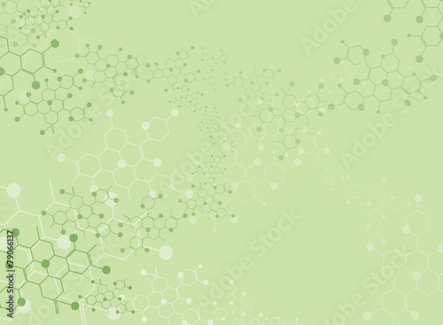 Abstract background medical substance and molecules.