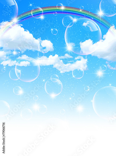 空　虹　背景