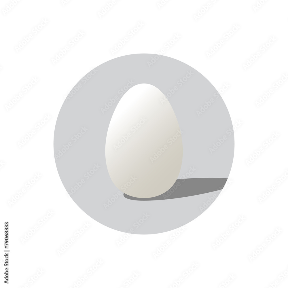 Realistic vector shape of egg. Easter egg shape and isolated on Realistic vector shape of egg. Easter egg shape and isolated on