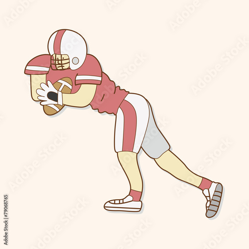 football player theme elements vector,eps