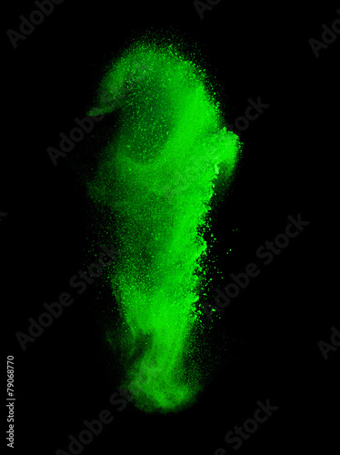 Wallpaper Mural colorful powder splash on black background Torontodigital.ca