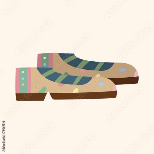 shoe style theme elements vector,eps