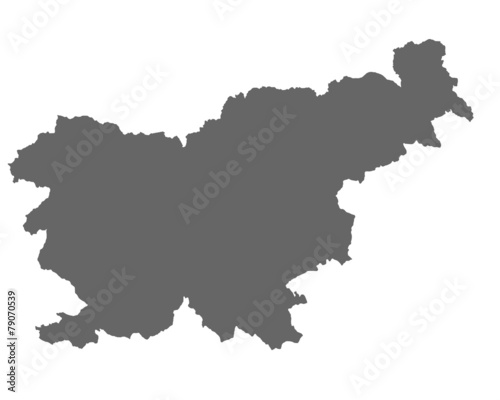 Slowenien in grau