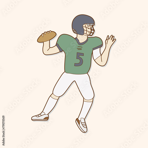 football player theme elements vector,eps