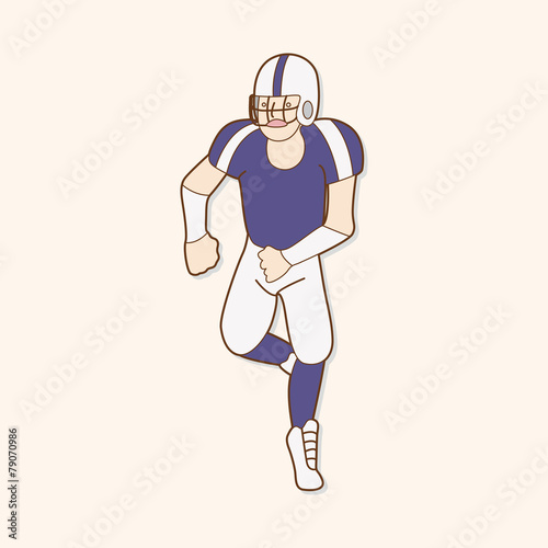 football player theme elements vector,eps