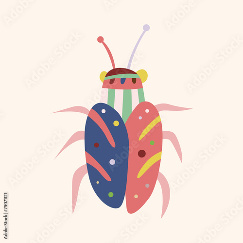 bug cartoon elements vector,eps