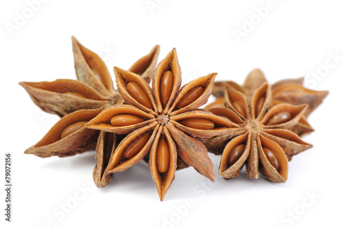 Spices,anise isolated on white background