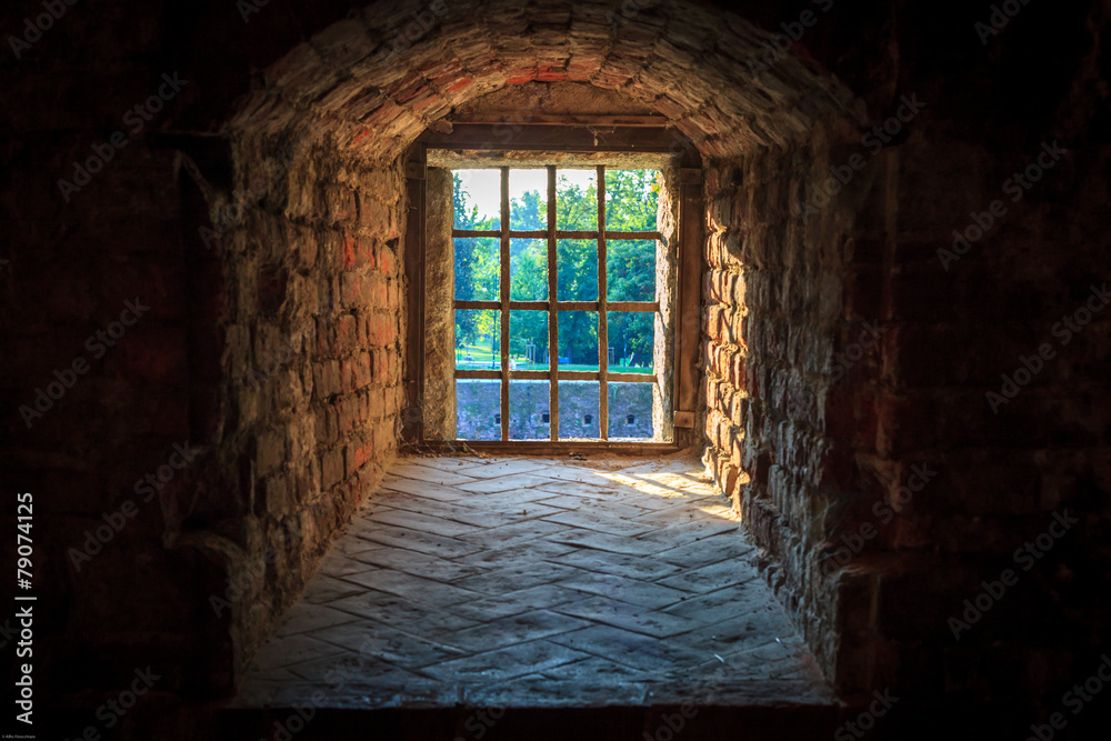 Fototapeta premium Old castle's window