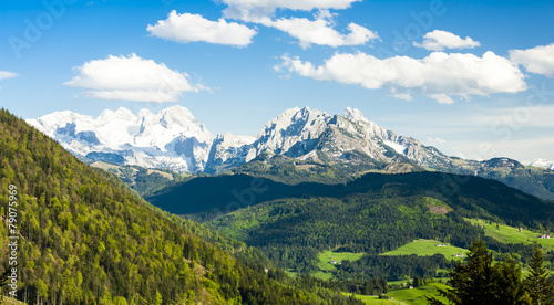 view to Dachstein from the west, Upper Austria-Styria, Austria © Richard Semik