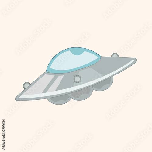 Fototapeta Naklejka Na Ścianę i Meble -  Space UFO theme elements vector, eps