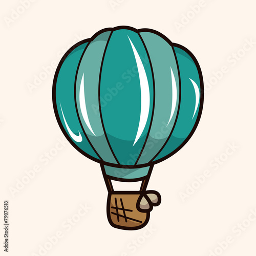 hot air ballon theme elements vector,eps