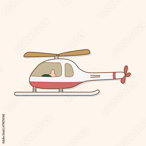helicopter theme element vector,eps