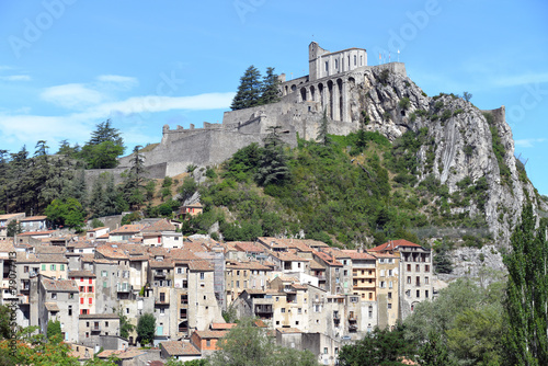 Die Altstadt mit Zitadelle von Sisteron Provence photo